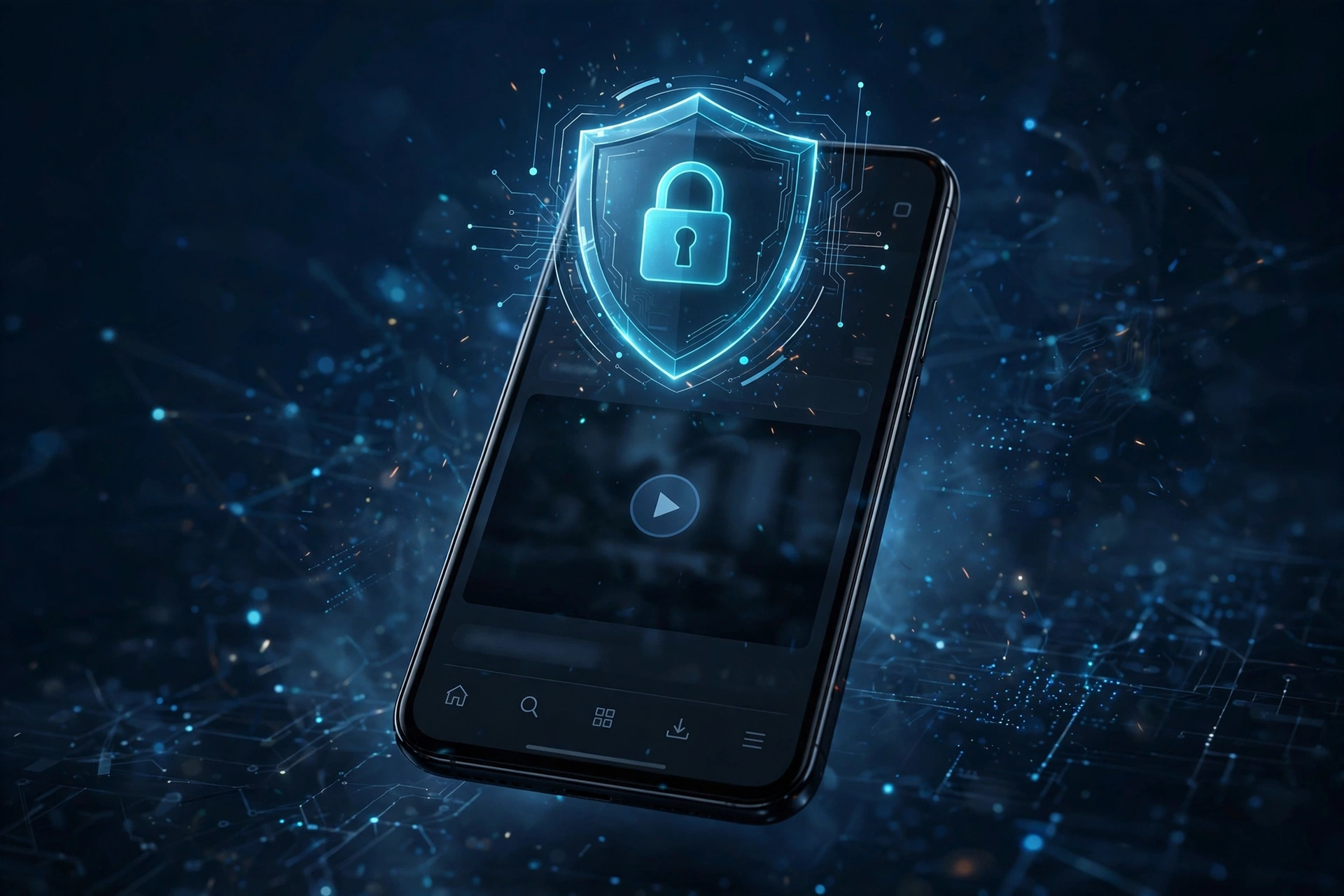 Shield icon representing Dooflix app security and safety checks